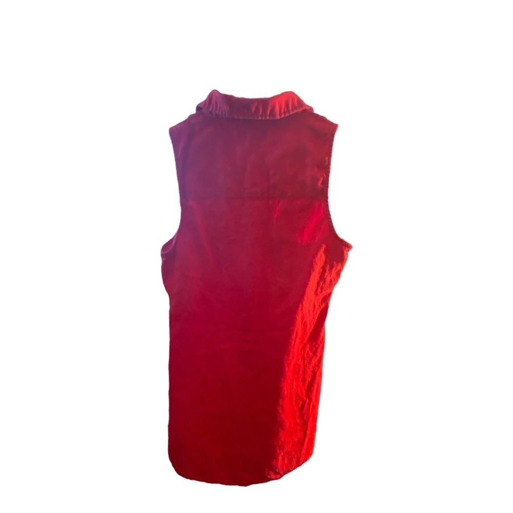Guess Red Sleeveless Polo Collar Mini Dress - Picture 7 of 7